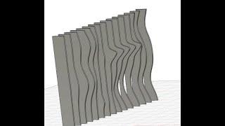 Use Fusion 360 to create a waved wall effect or Ripple effect easily to exporting to laser cutter