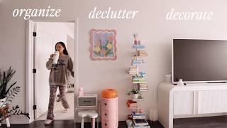 cozy vlog: declutter, redecorate & slow down with me | cleaning my space as I clear my mind ⊹ ࣪ ˖