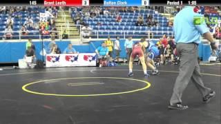 Junior 145 - Grant Leeth (Missouri) vs. Dalton Clark (North Carolina)