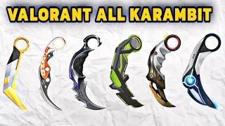 Every Karambit Knife in VALORANT Wrost to Best | Valorant All Karambit Knifes