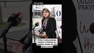 Vidović Krišto: Građani plaćaju ministre, institucije pa i političke stranke da rade njima u korist