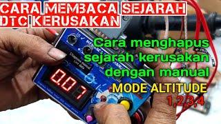 Cara Membaca kerusakan, Reset, dan setting mode altitude dengan manual