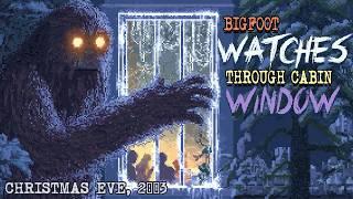 Bigfoot watches Christmas Eve Celebration Through Cabin Window | Real Cryptid Sighting