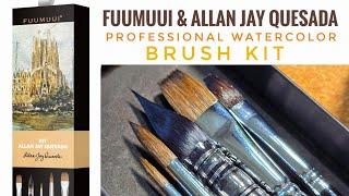 My OWN BRUSH KIT! Allan Jay Quesada & Fuumuui Watercolor Brushes!