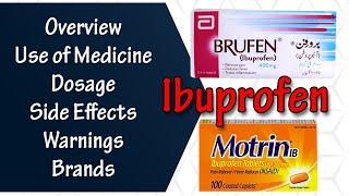 Ibuprofen | Use Of Medicine | Dosage | Side Effects | Warnings | AI - Medical School - Pharmacy