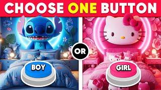 Choose One Button! GIRL or BOY Edition ️ Quiz Sloth