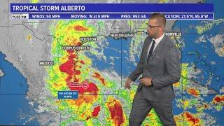 Where is Tropical Storm Alberto now? | June 19 11:30 p.m.