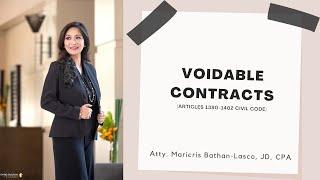 Voidable Contracts | MBL Classroom (reuploaded for a better audio)