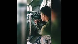 IAF Garud Commando firing IWI Negev LMG from Helicopter. #shorts #iaf #garudcommando