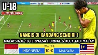 GEMPARKAN ASEAN TADI MALAM ! INDONESIA U18 (10) VS MALAYSIA U18 (0) -MATCHDAY U-18 2024-MALAYA KEOK