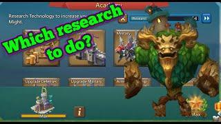 STARTER GUIDE - Research | Lords Mobile