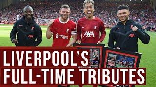 Liverpool's tributes for Keita, Milner, Firmino & Oxlade-Chamberlain