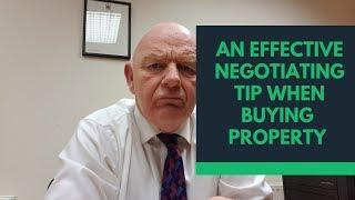 An Effective Negotiating Tip When Buying a House