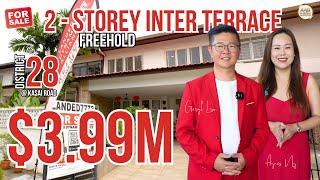 Singapore Landed Property Home Tour | Freehold 2 Storey Inter-Terrace @ Saraca Estate | District 28