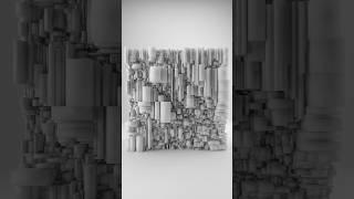 k-d trees constructed from scattered points on the faces of a cube #houdini #redshift3d