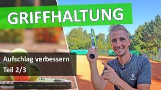 Improve Tennis Service - The Grip - How To Serve With Continental Grip (2/3)