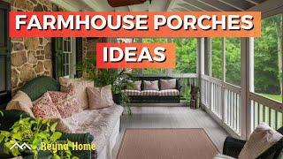 Farmhouse Porches Ideas | Small Front Porch Ideas On A Budget