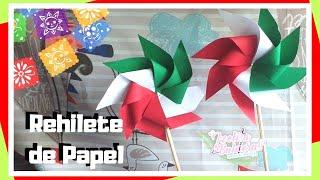 como hacer un Rehilete de papel - Decoración Tricolor