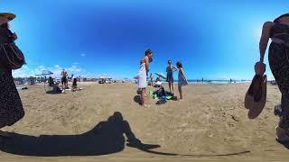 ️MUST SEE Beach Barcelona | Video VR360° Walking Tour | Discover the Best Beaches | 5.7K 60FPS