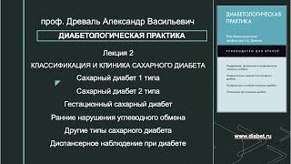 Лекция №2. Классификация и клинические проявления сахарного диабета