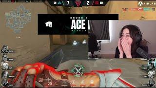 Kyedae's reaction to SEN Dapr ACE in vct | SEN vs C9