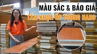 Review màu sắc và báo giá tấm nhựa ốp tường nano | Báo giá tấm ốp tường nano | Haroma