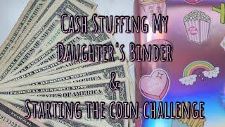 Cash Stuffing My Daughters Binder & Coin Tracker