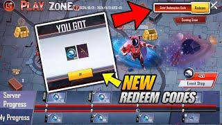  NEW 3 REDEEM CODES IN PUBG MOBILE | PLAY ZONE EVENT NEW REDEEM CODES | FREE REDEMPTION CODES PUBGM