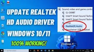 How to Download and Update Realtek HD Audio Driver on Windows 10/Windows 11 (2024)