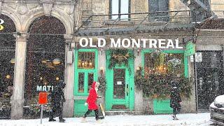 [4K] Montreal in the Snowstorm | A Romantic Winter Escape️️ Feb. 2025