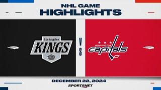 NHL Highlights | Kings vs. Capitals - December 22, 2024