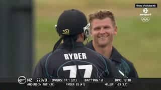 Massacre  | New Zealand vs West Indies 3rd ODI 2014 at Queenstown