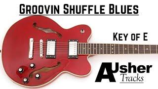 Shuffle Blues Groove | Guitar Backing Track Key of E