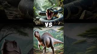 Titanoboa Snake VS Extinct Animals #aishorts