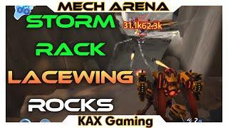 Lacewing is like a Bomber with Dual Storm Rack 10's in CPC - Mech Arena