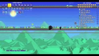 Terraria 1.3 - Fighting Duke Fishron (expert mode) with mechanical cart