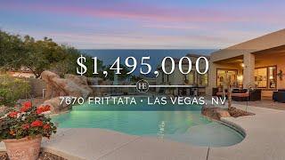 $1,495,000 | 4 Bedrooms | Luxurious Backyard | Las Vegas Homes for Sale