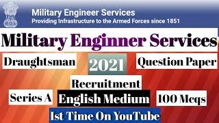 MES || Draughtsman || Question Paper 2021 || English Medium || Series A @Study Holic