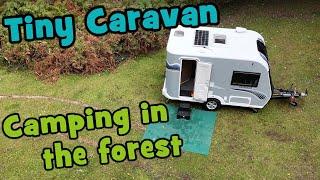 Tiny Caravan Camping in the Enchanted Forest | Caravan Vlog