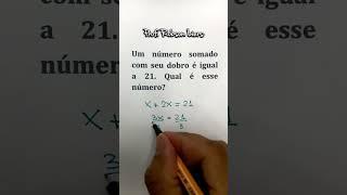 Problema de Matemática para Concursos - Prof Robson Liers