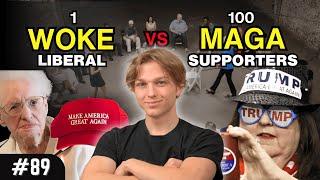 1 Liberal vs 100 Trump Supporters | Ep 90