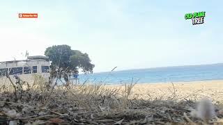 Caravan Parked By The Sea And Relaxing Sea Wave Sound.