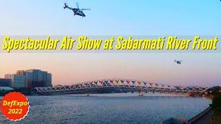 DefExpo 2022  Spectacular Air Show at Sabarmati River Front Ahmedabad ️