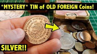 We found SILVER in this lot of FOREIGN COINS!