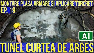 TUNEL Curtea de Arges Ep. 19 Montare plasa armare si aplicare torcret | NATM Porr | Raducu P Drum