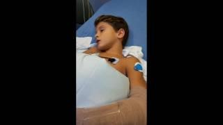 Try not to laugh. Brodi coming off anesthesia!