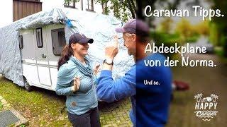 HAPPY CAMPING | Abdeckplane überziehen.