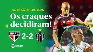 LUCAS JOGA MUITO, PAULINHO CRAVA DOIS E EMPATE PERSISTE! SÃO PAULO 2X2 ATLÉTICO-MG