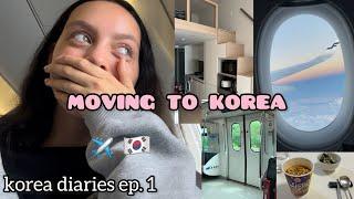 I MOVED TO KOREA flight, loft roomtour, exploring gongdeok