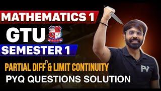 GTU SEM 1 | MATHS 1｜PARTIAL DIFF & LIMIT CONTINUITY｜MIMP 1 SHOT | TARGET 9+ SPI｜SUPDA SAAF